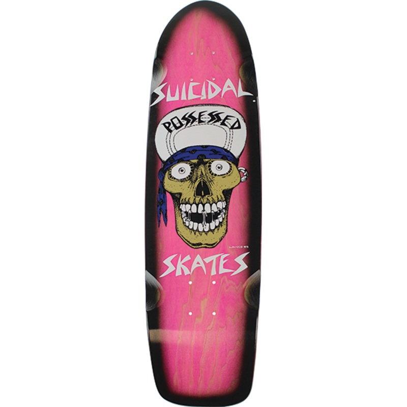 SUICIDAL PUNK SKULL 70S DKx30.5 PNK STAIN/BLK 8.30″