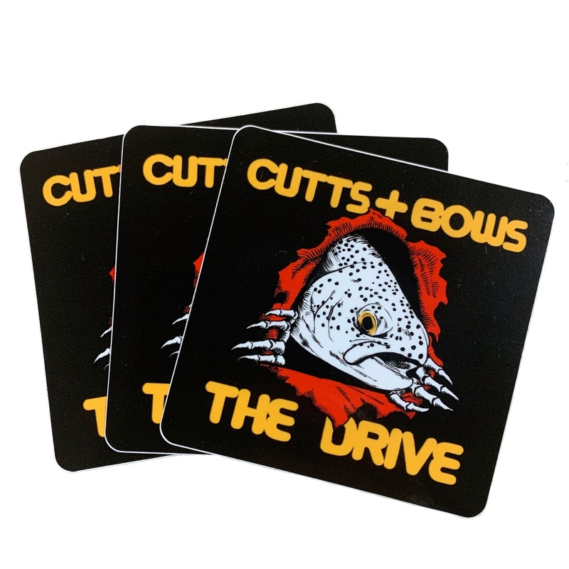 THE DRIVE X CUTTS AND BOWS “TROUT RIPPER” STICKER 3-PACK