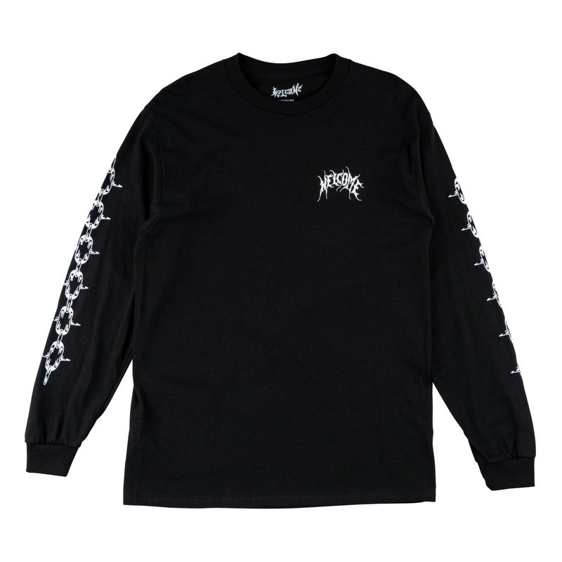 WELCOME ANGEL LONG SLEEE BLACK LARGE