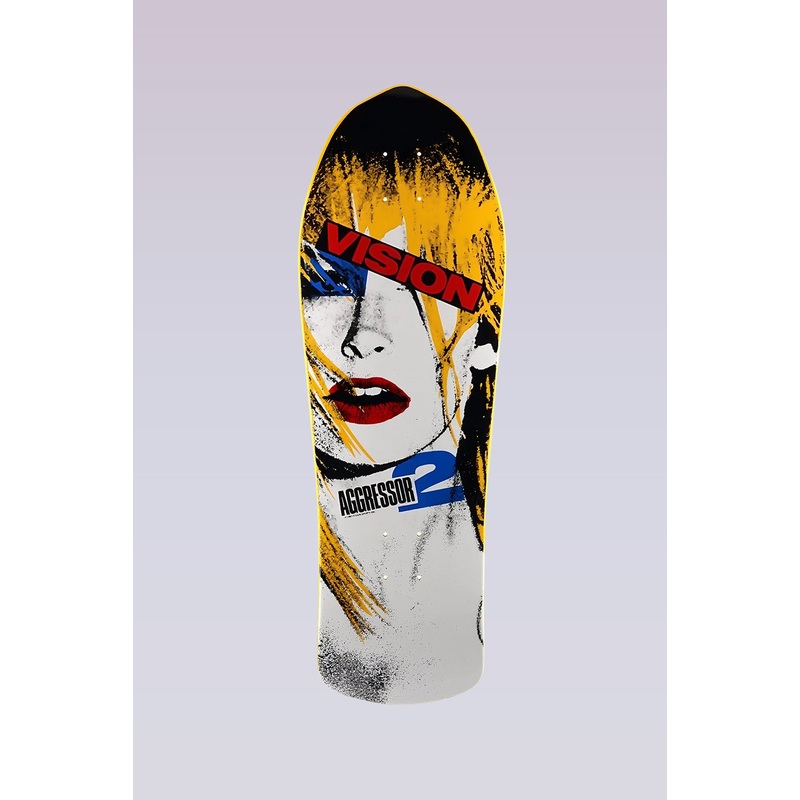 Aggressor 2 – Concave Skateboard Deck – 10.25″X30.25″ – Yellow