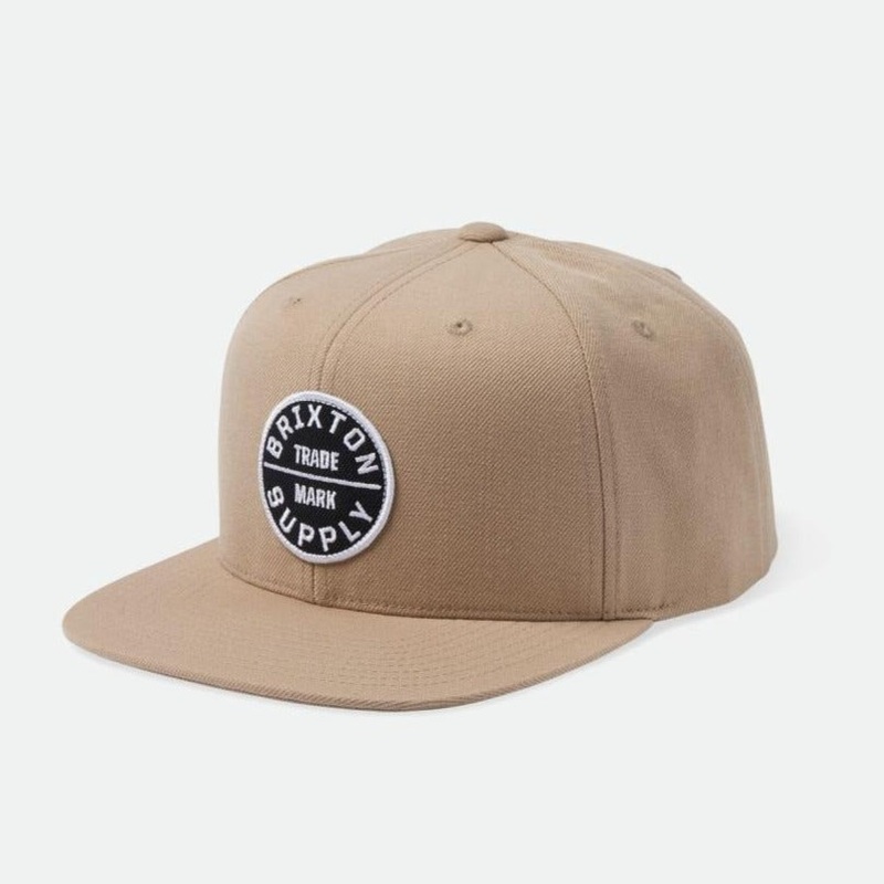 BRIXTON OATH 3 SNAPBACK SAND