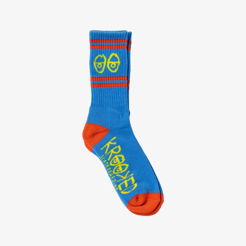 Eyes Socks (Light Blue/Red/Yellow)