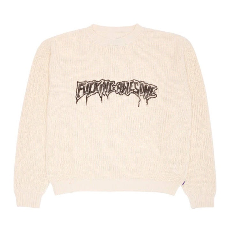 Fucking Awesome Drip Logo Sweater Small