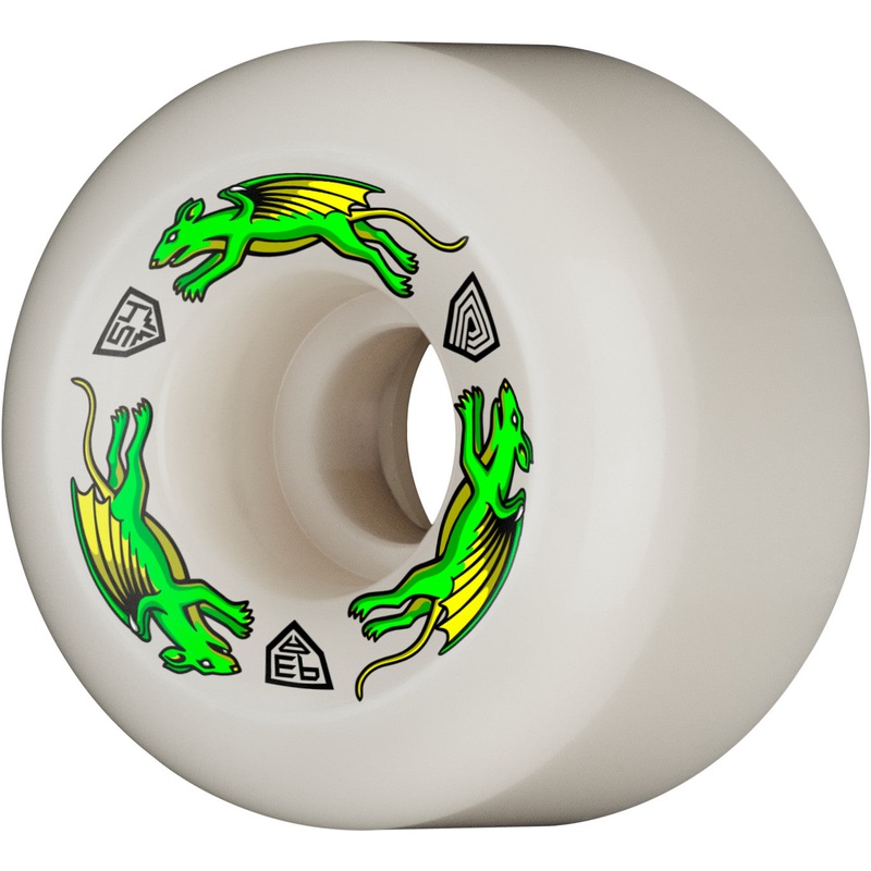Powell Peralta Dragon Formula Nano Rats Wheels 54x39mm 93A – Off White (Set of 4)