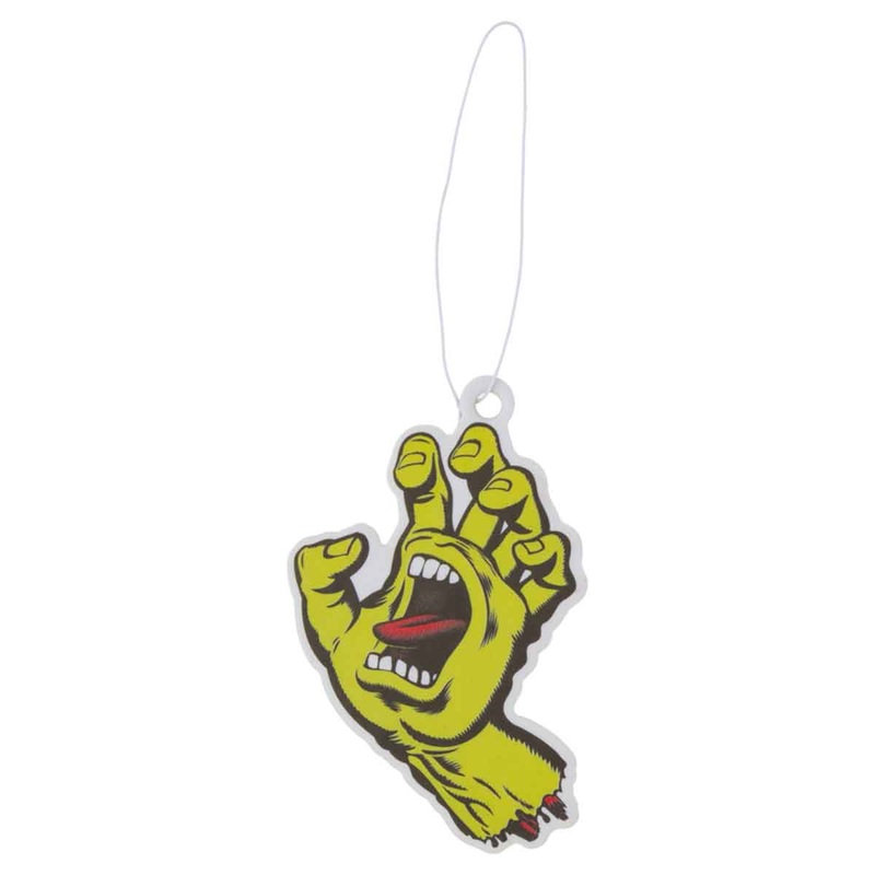 SANTA CRUZ AIR FRESHENER SCREAMING HAND SAFETY YELLOW