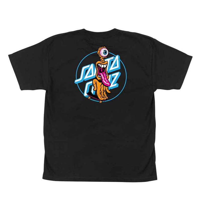 Santa Cruz Grip Dot Short Sleeve Youth T-Shirt – Black S Black
