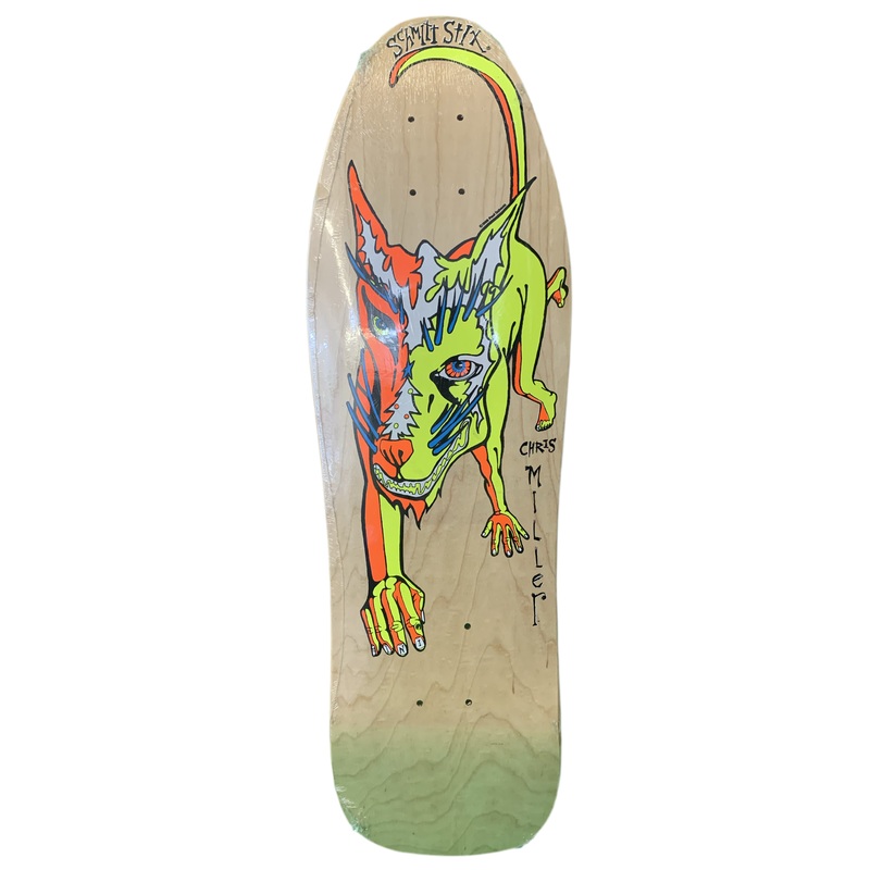 Schmitt Stix Chris Miller Dog Mini Reissue 9.125″ Classic Skateboard Deck