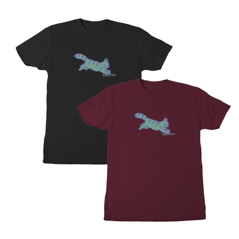 Theories Conscious Kitty Tee Black S