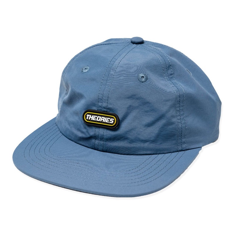 THEORIES NYLON RUNNING CAP STEEL BLUE