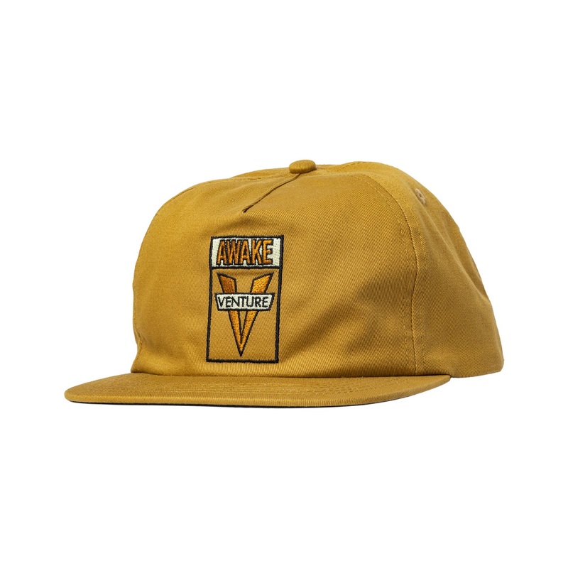 Venture Awake Snapback Hat O/S Tan/Brown