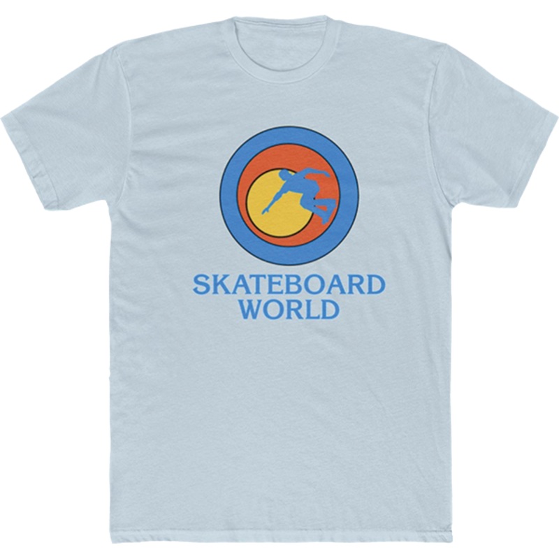 45RPM SKATEBOARD WORLD SS LT. BLUE S