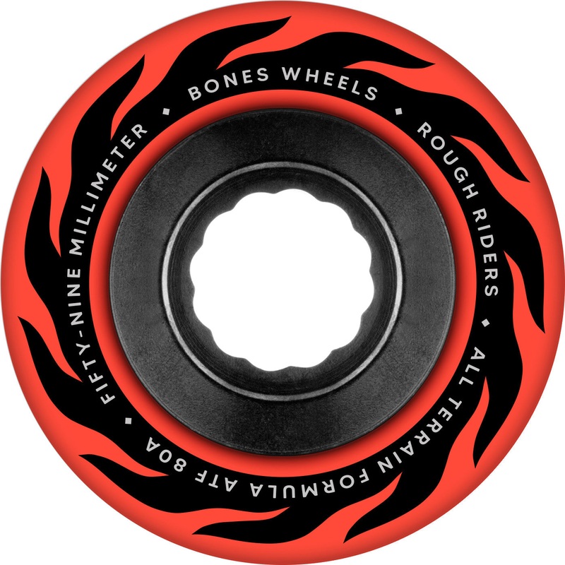 Bones ATF Rough Rider Eternal Flame 59mm 80a Wheels – Red (Set of 4)