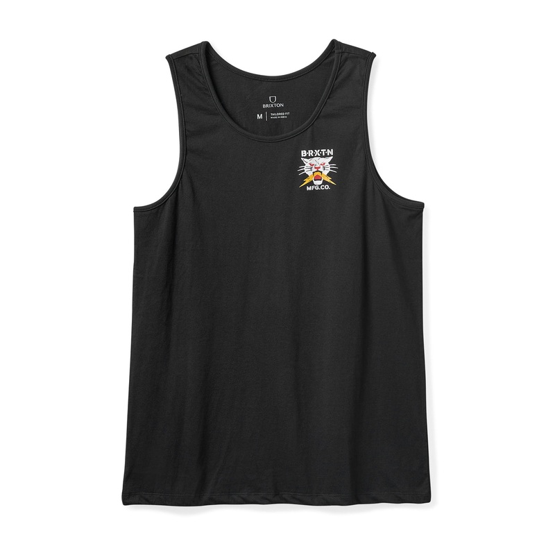 BRIXTON SPARKS TANK TOP BLACK MEDIUM