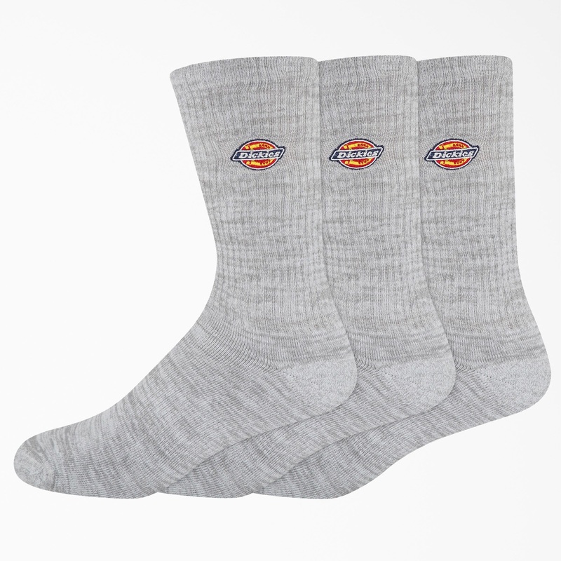 Dickies Embroidered Crew Socks – Gray