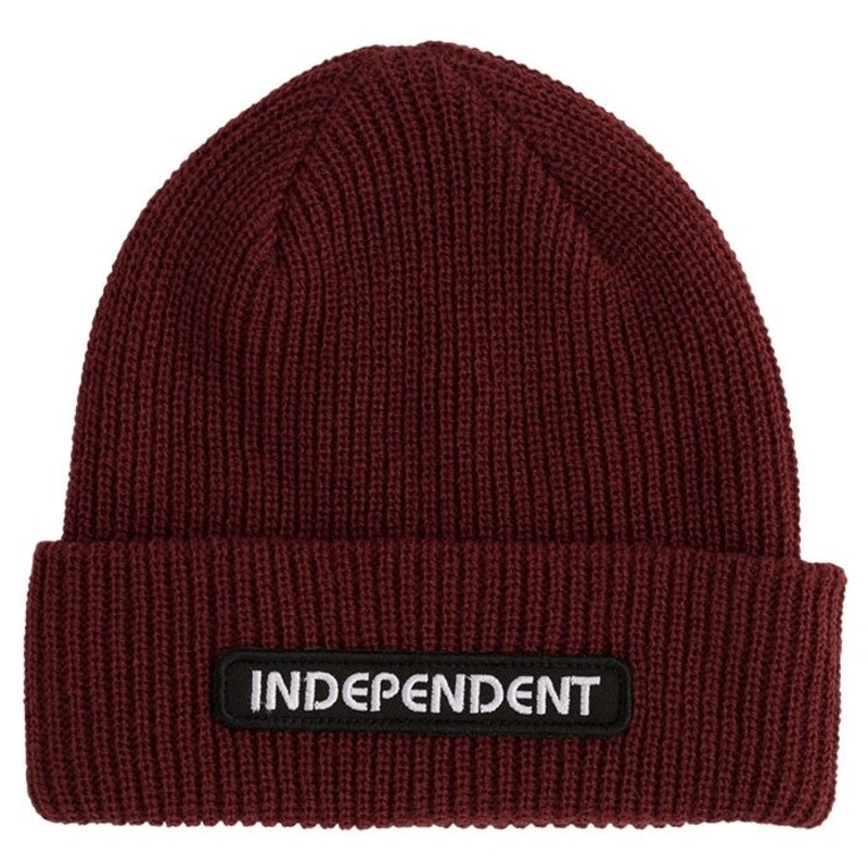 INDEPENDENT BEANIE B/C GROUNDWORK BURGANDY