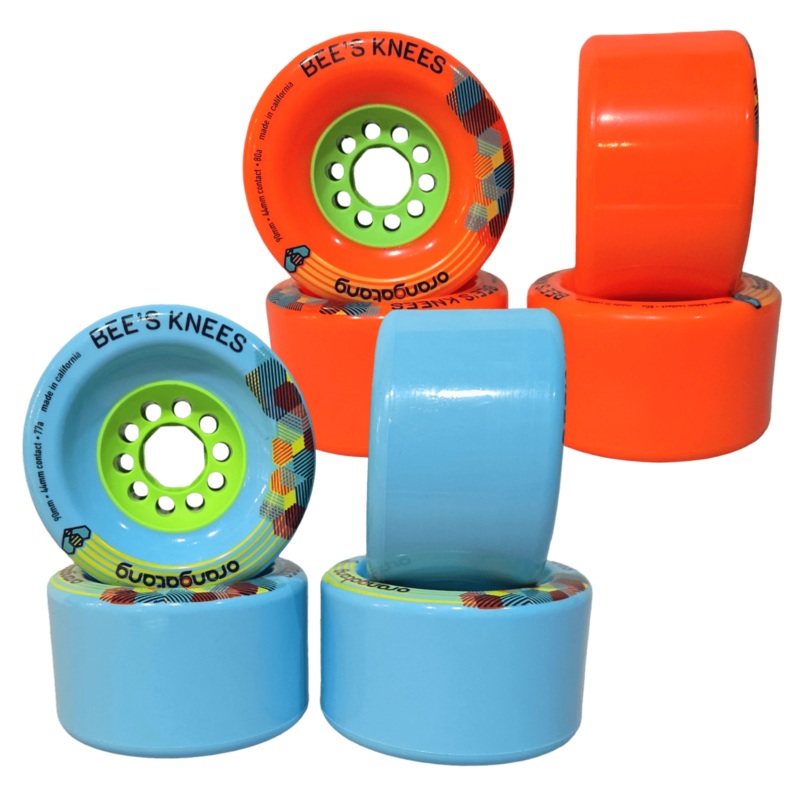 Orangatang: 90mm Bee’s Knees Longboard Skateboard Wheels 77a Blue