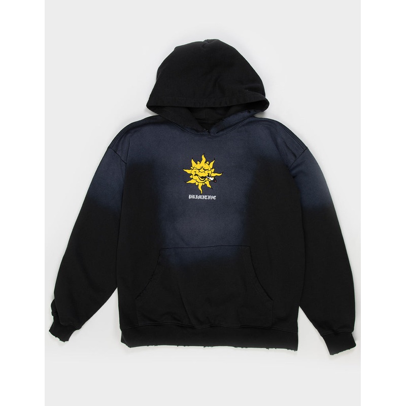 Primitive Burnt Black Heavyweight Hooded Sweatshirt S