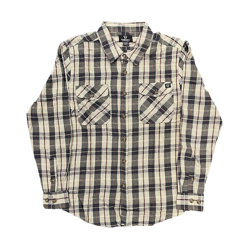 Theory Shop Flannel Tan/Grey XS