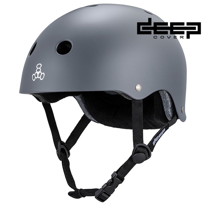 TRIPLE 8 DEEP COVER HELMET MATTE GREY XS/SM
