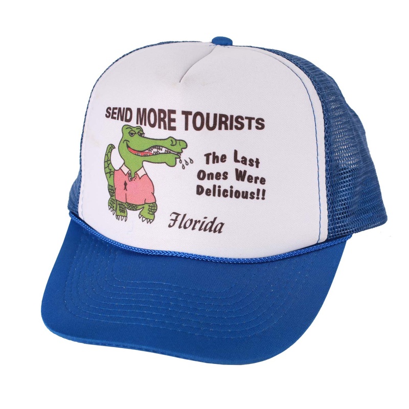 Vintage Florida Send More Tourists Mesh Trucker Snapback Hat