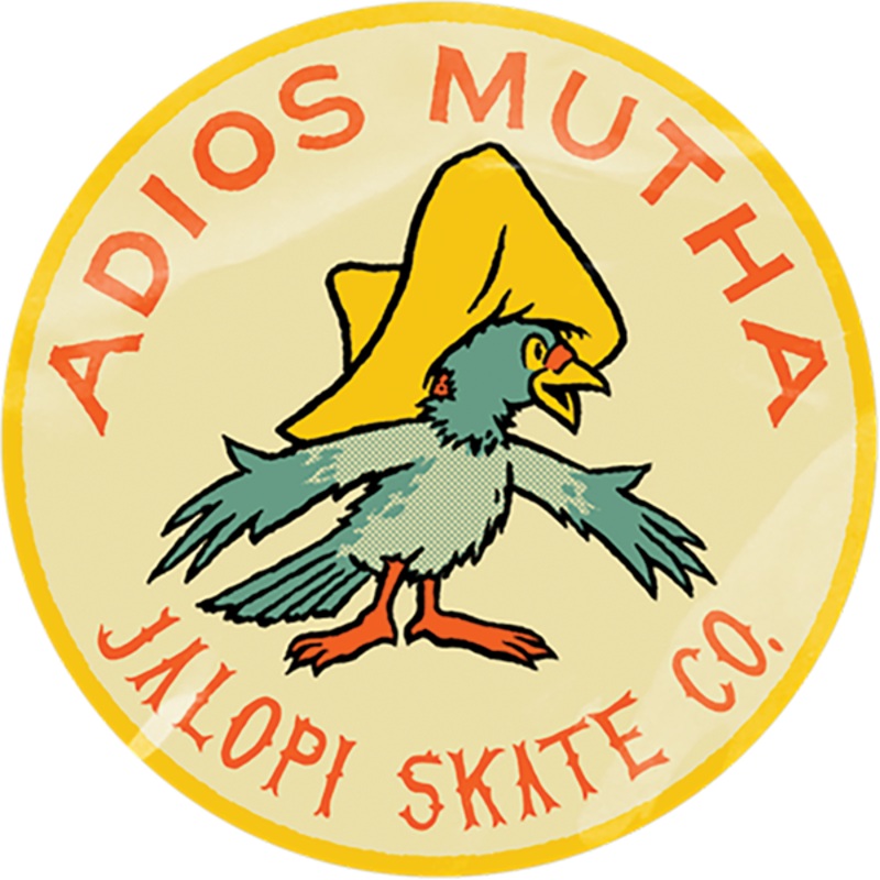 AH JALOPI ADIOS DECAL YELLOW