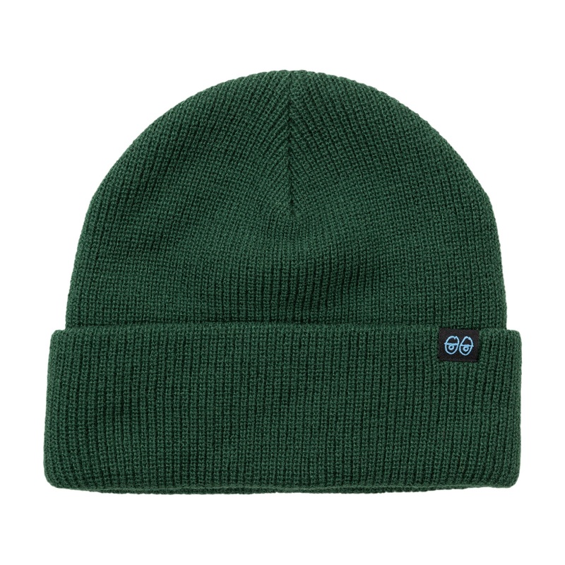KROOKED EYES CLIP CUFF BEANIE DARK GREEN/BLUE/BLACK
