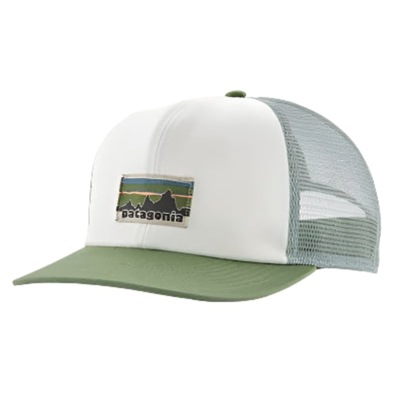 Patagonia Relaxed Trucker Hat OG Legacy Label: Birch White