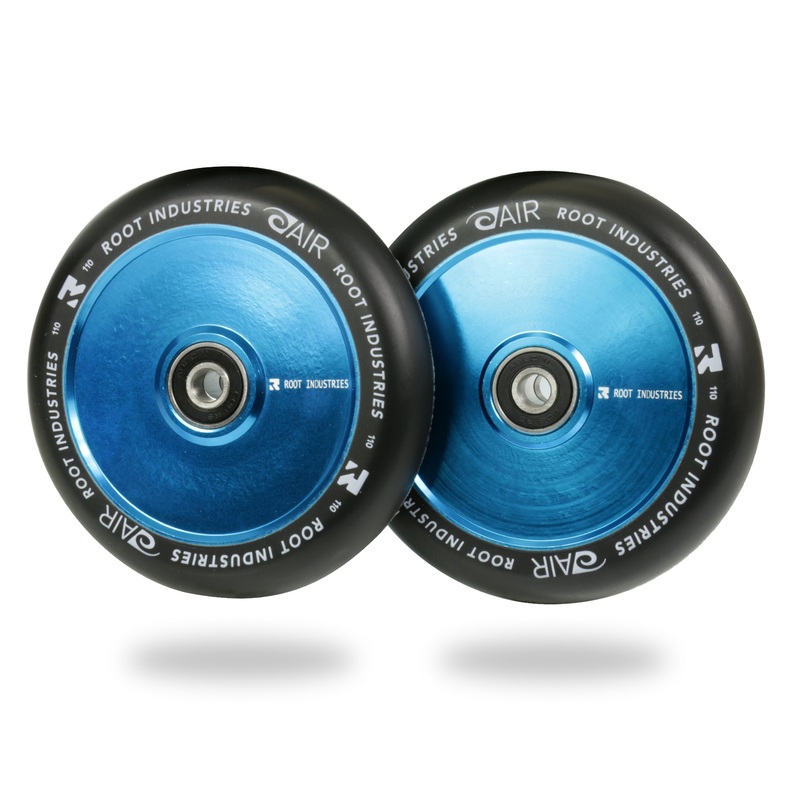 Root Industries AIR Wheels 110mm – Black/Sky Blue (Pair)