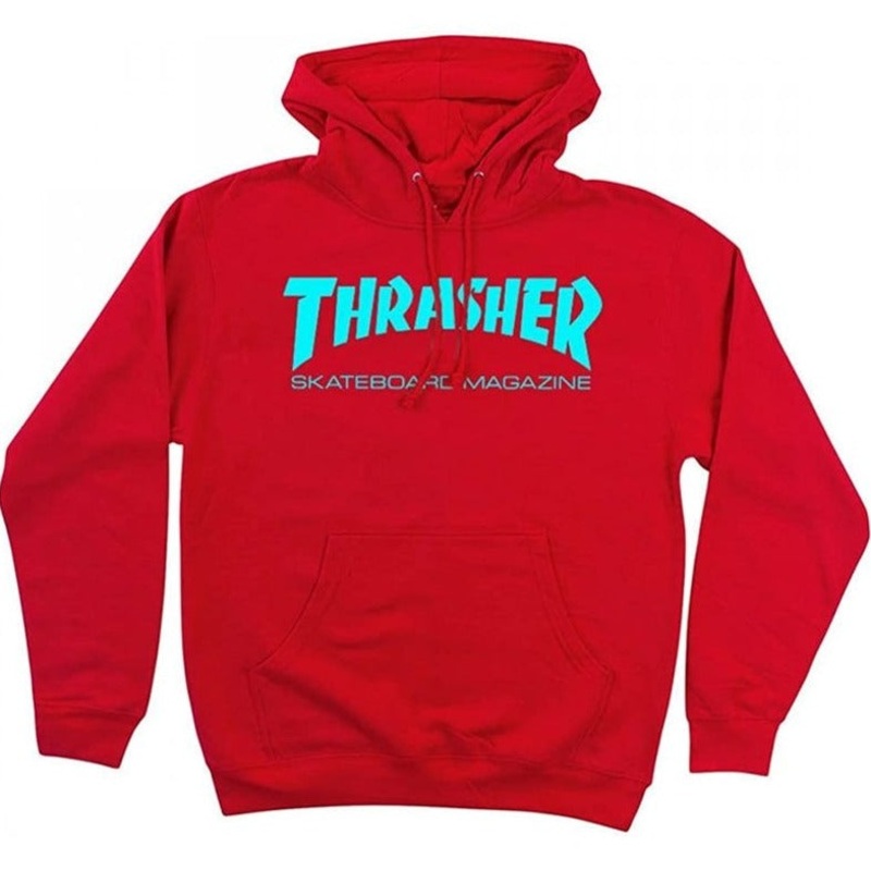 THRASHER HOODIE SKATE MAG RED SMALL
