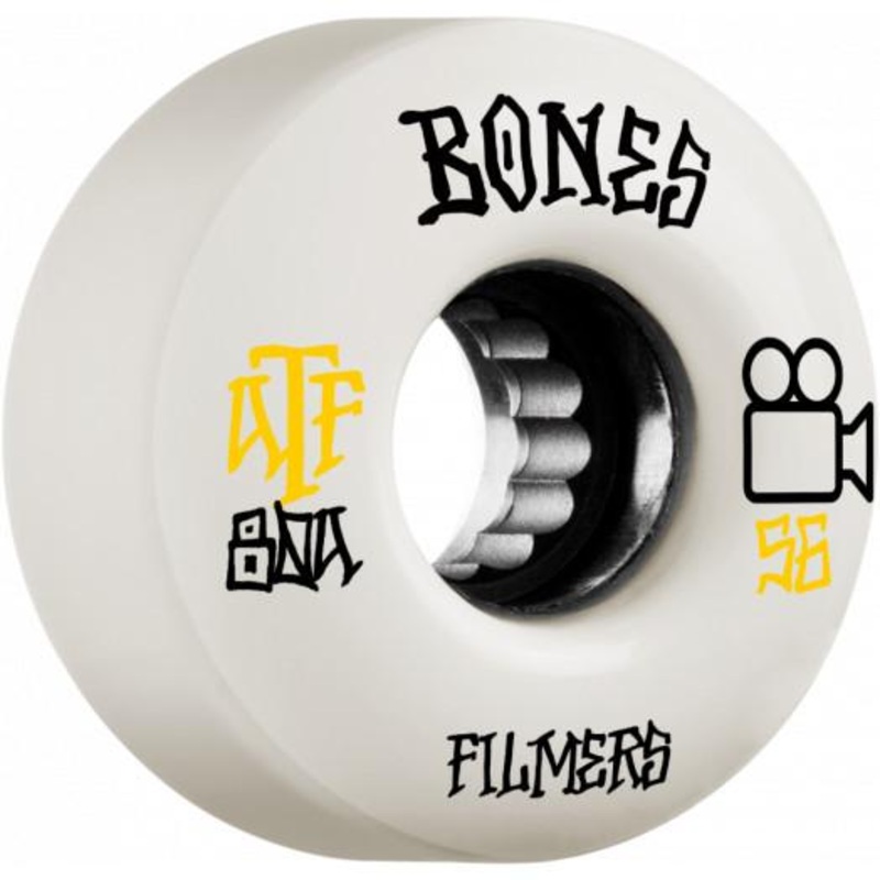 Bones: ATF Filmers Longboard Skateboard Wheels 52mm Smooth 80a