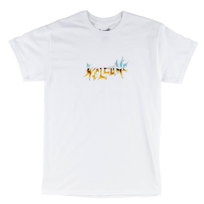 Chrome Vamp Printed Tee – White/Desert Small