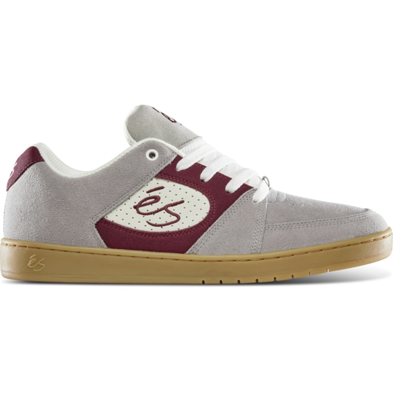 ES ACCEL SLIM GREY/BURGANDY 8.5