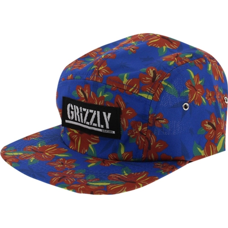 Grizzly Griptape Tropical High 5 Panel Strapback Hat
