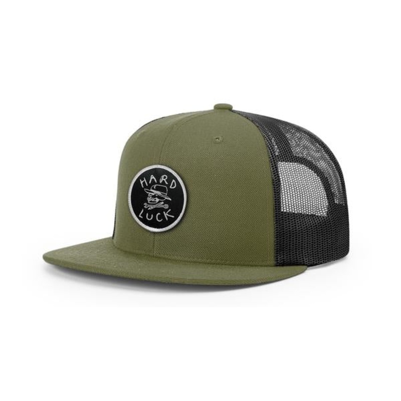 HARD LUCK HAT – OG LOGO TRUCKER OLIVE