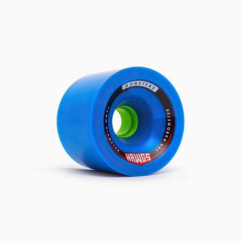 Hawgs Monster Wheels 76mm 78a – Blue (Set of 4)