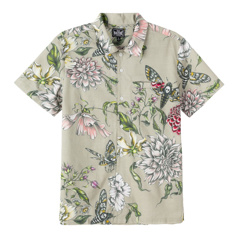 LOSER MACHINE HAWKMOTH SHIRT SAGE SMALL