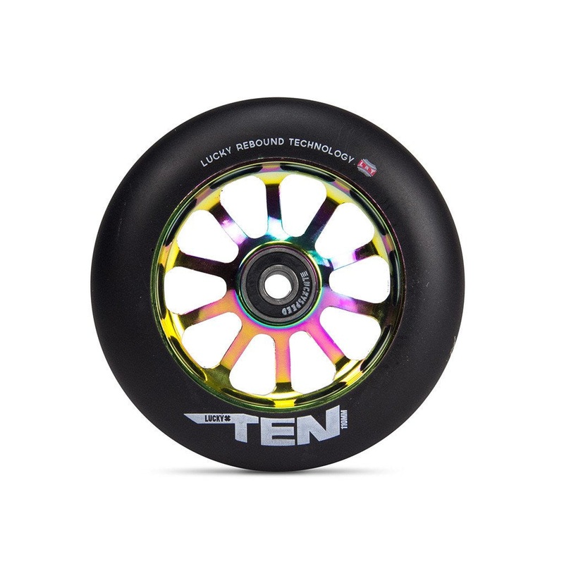 Lucky Scooter Wheel 2016 TEN 110mm – NeoChrome/Black (Pair)
