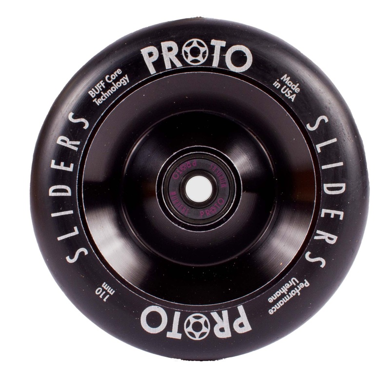 Proto Wheels Classic Full Core Sliders – Black On Black (Pair)