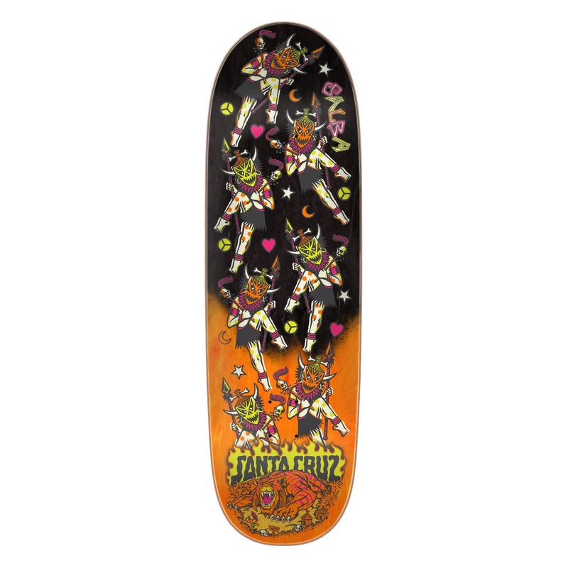 Santa Cruz Salba Firedance Santa Cruz Egg Skateboard Deck – 8.80