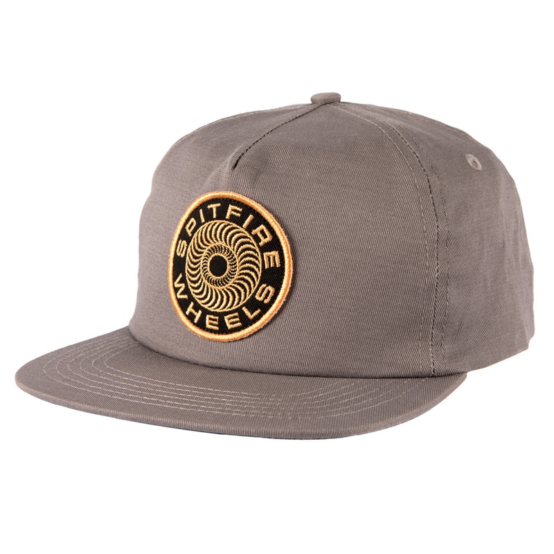 SPITFIRE CLASSIC 87 SWIRL SNAPBACK HAT GREY/YELLOW