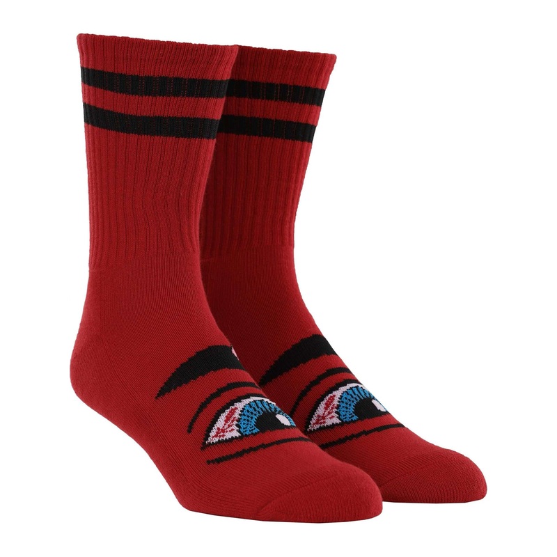 TOY MACHINE SOCKS BLOODSHOT EYE RED