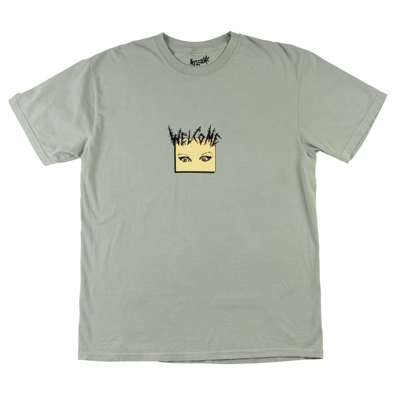 WELCOME MACE GARMENT-DYED TEE SAGE MEDIUM