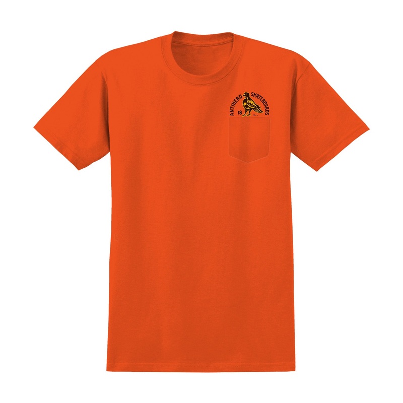 Antihero Rock Dove Pocket T-Shirt S Safety Orange