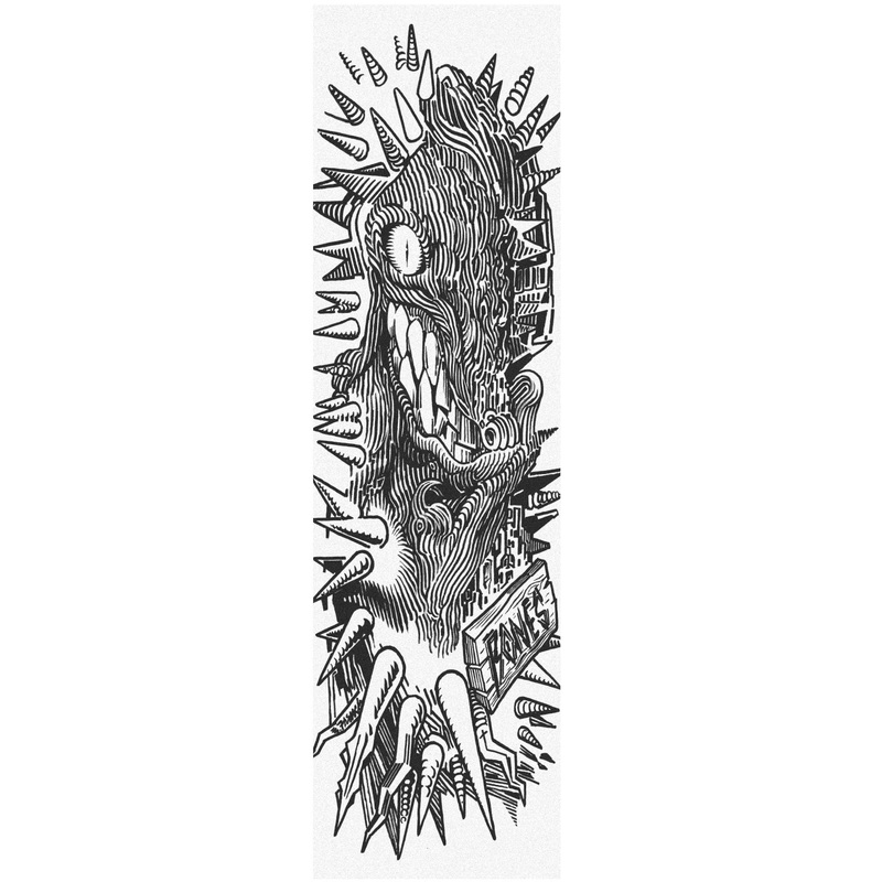 Bones Gritteeth Single Sheet Griptape 9×33 – White