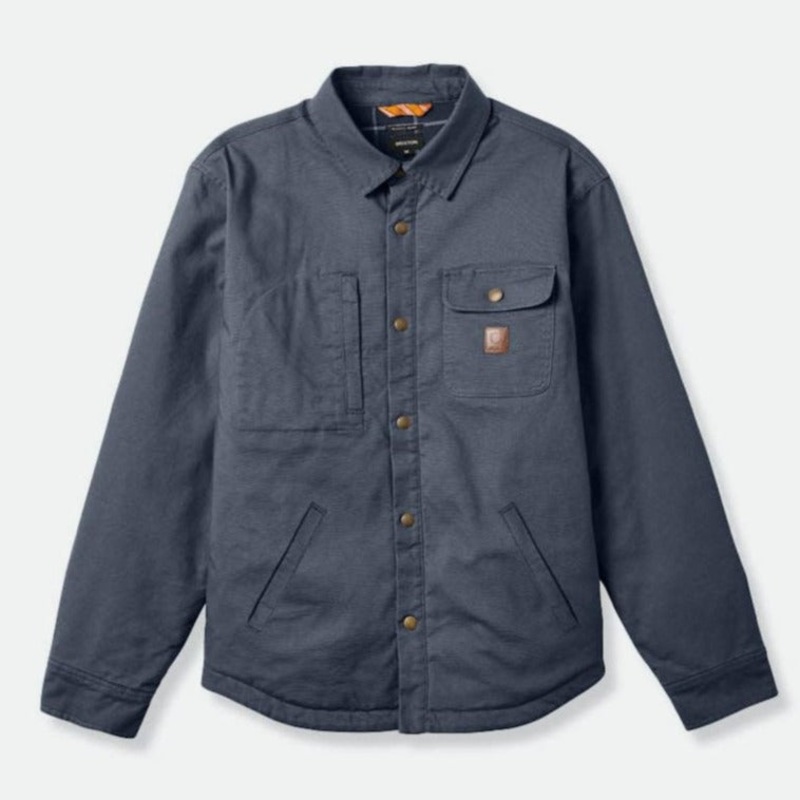 BRIXTON BUILDERS LINED JACKET OMBRE BLUE MEDIUM