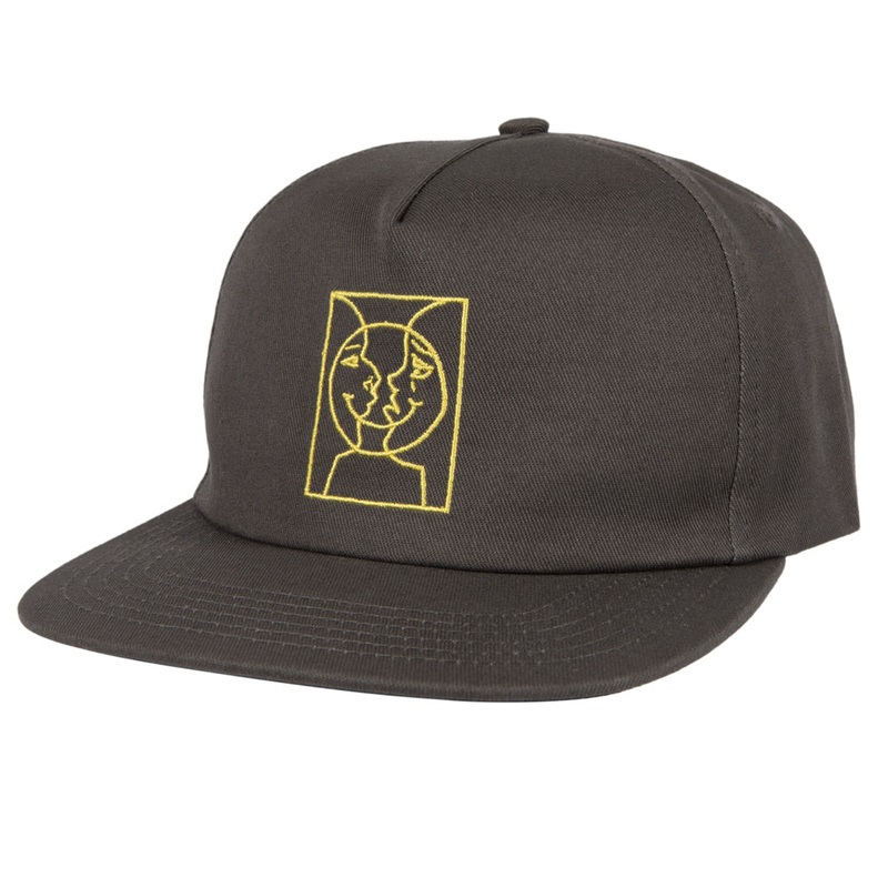 KROOKED MOON SMILE RAW SNAPBACK GREY