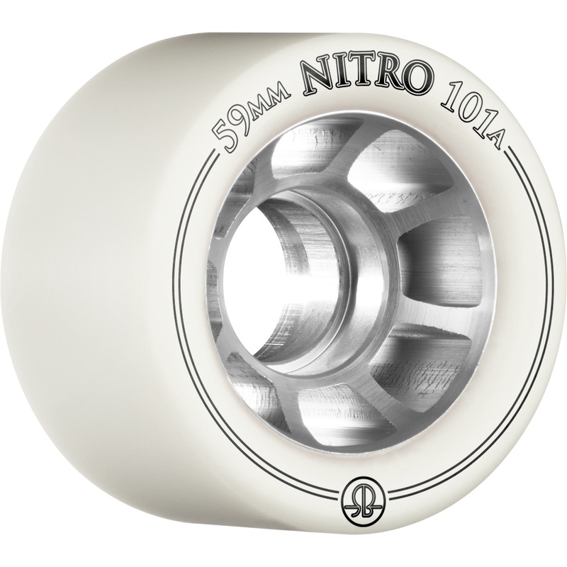 Rollerbones Nitro Wheel 59mm 101a – White (Set of 8)