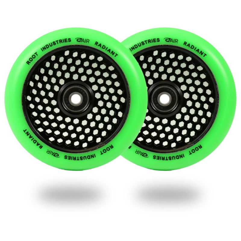 Root Industries HoneyCore Radiant Wheels 120mm – Green (Pair)