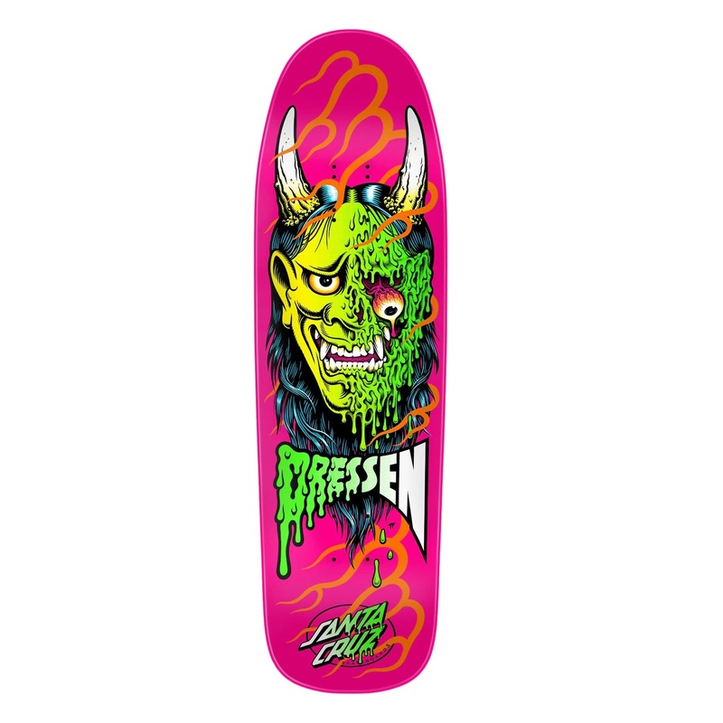 Santa Cruz Dressen Hannya Mask Shaped Skateboard Deck – 9.30