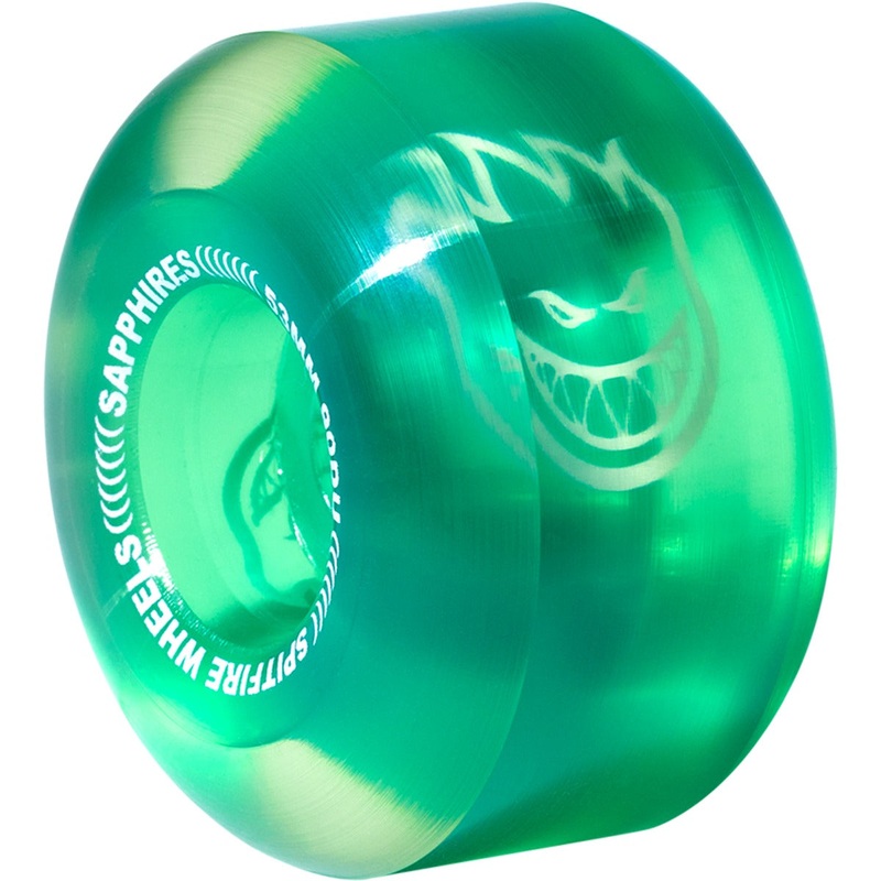 Spitfire Wheels Sapphire Cruiser 53mm 90a – Clear/Green (Set of 4)